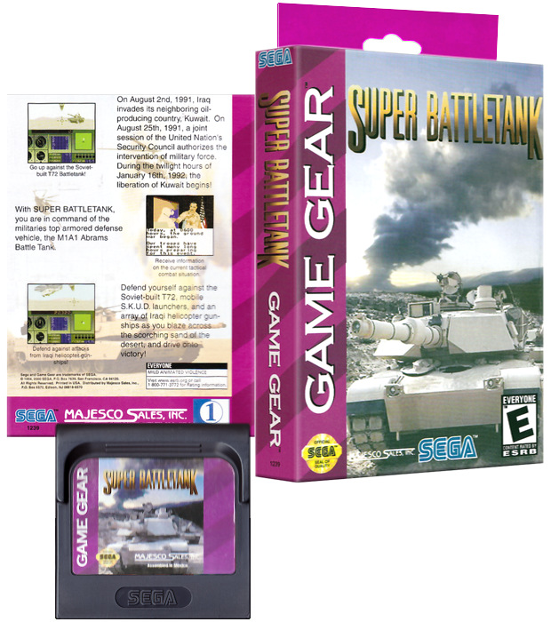 super battle tank battletank for sega game gear